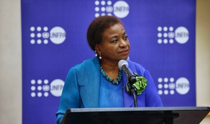 Natalia Kanem, executive director of the United Nations Population Fund (UNFPA)