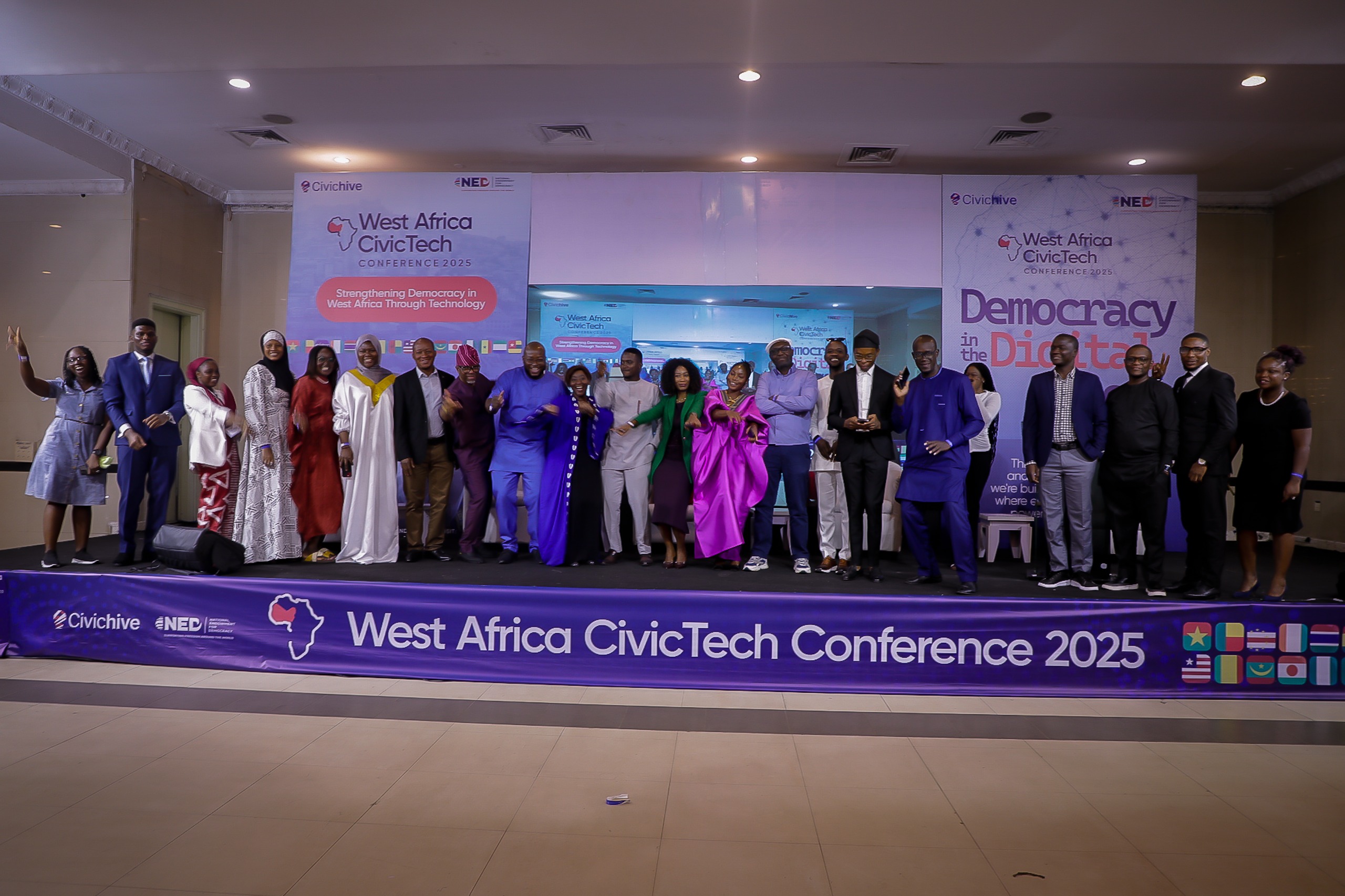 Participants at a conference on democracy organised Civic Hive