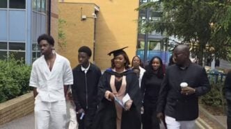 Obi Cubana ecstatic as wife earns MSc with 'distinction' from UK varsity