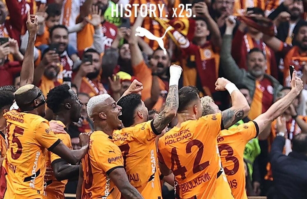 Osimhen celebrates Turkish title win with his Galatasaray teammates Photo credit: Galatasaray/X