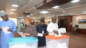 NJC officials voting during sports club event | File photo: NJC