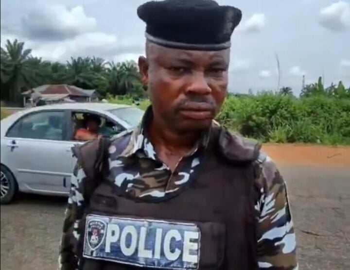 Police officer seen in extortion video