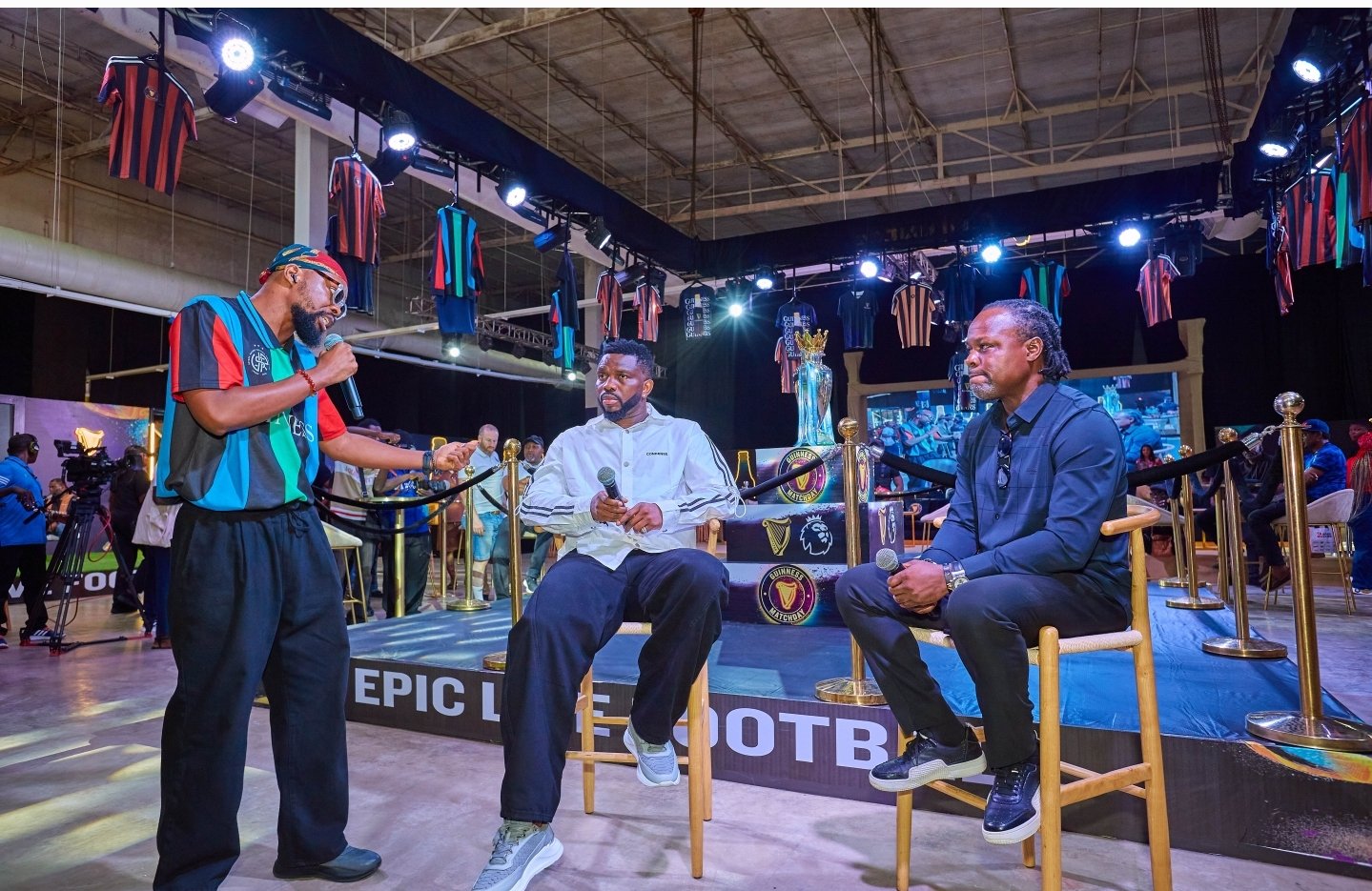 Host with Nigerian Ex-football stars