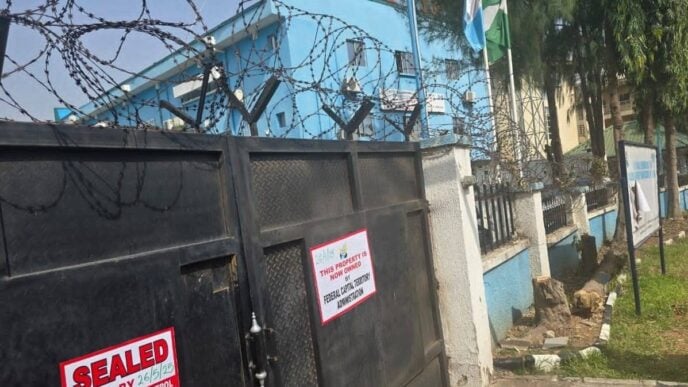 Sealed NAPTIP headquarters