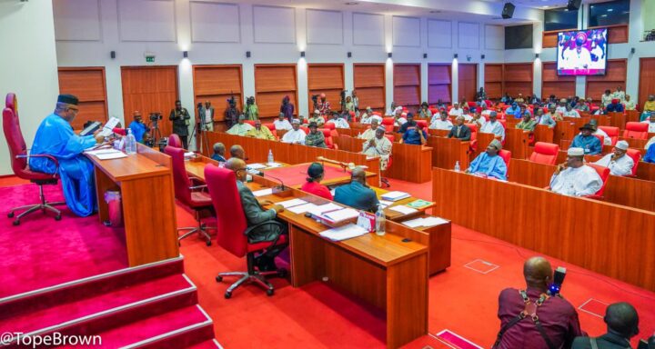 The Senate in session