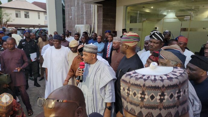 Umar Damagum, PDP national chairman speaks on FCTA sealing PDP national secretariat