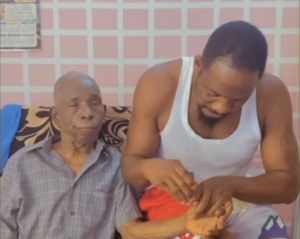 Junior Pope and his father 