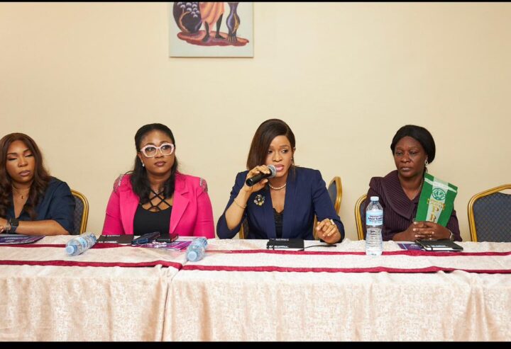 Idara Umoette (with the mic), a medical doctor and founder of BirthSafe Nigeria