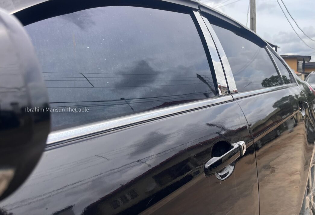 File photo of car with tinted glass