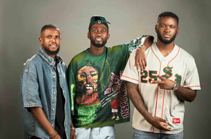 L-R: Frank Onyeka, Wilfred Ndidi and Victor Boniface