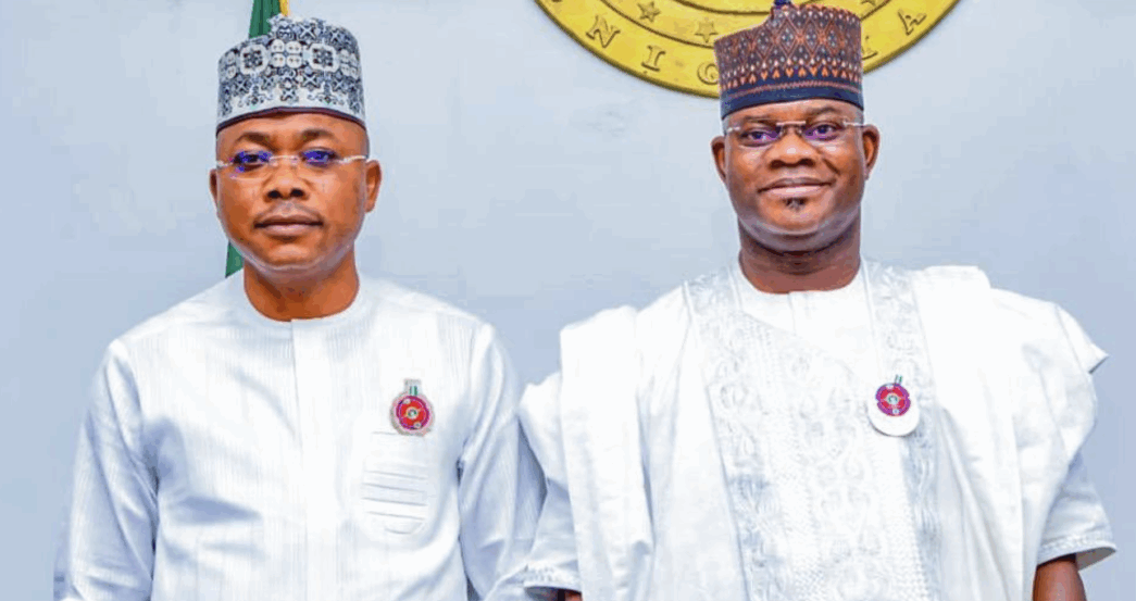Usman Ododo (L) with Yahaya Bello | File photo