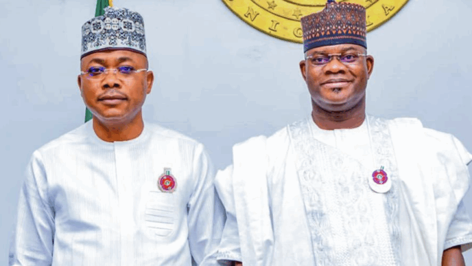 Usman Ododo (L) with Yahaya Bello | File photo