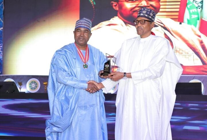 Buba Marwa and late former President Muhammadu Buhari