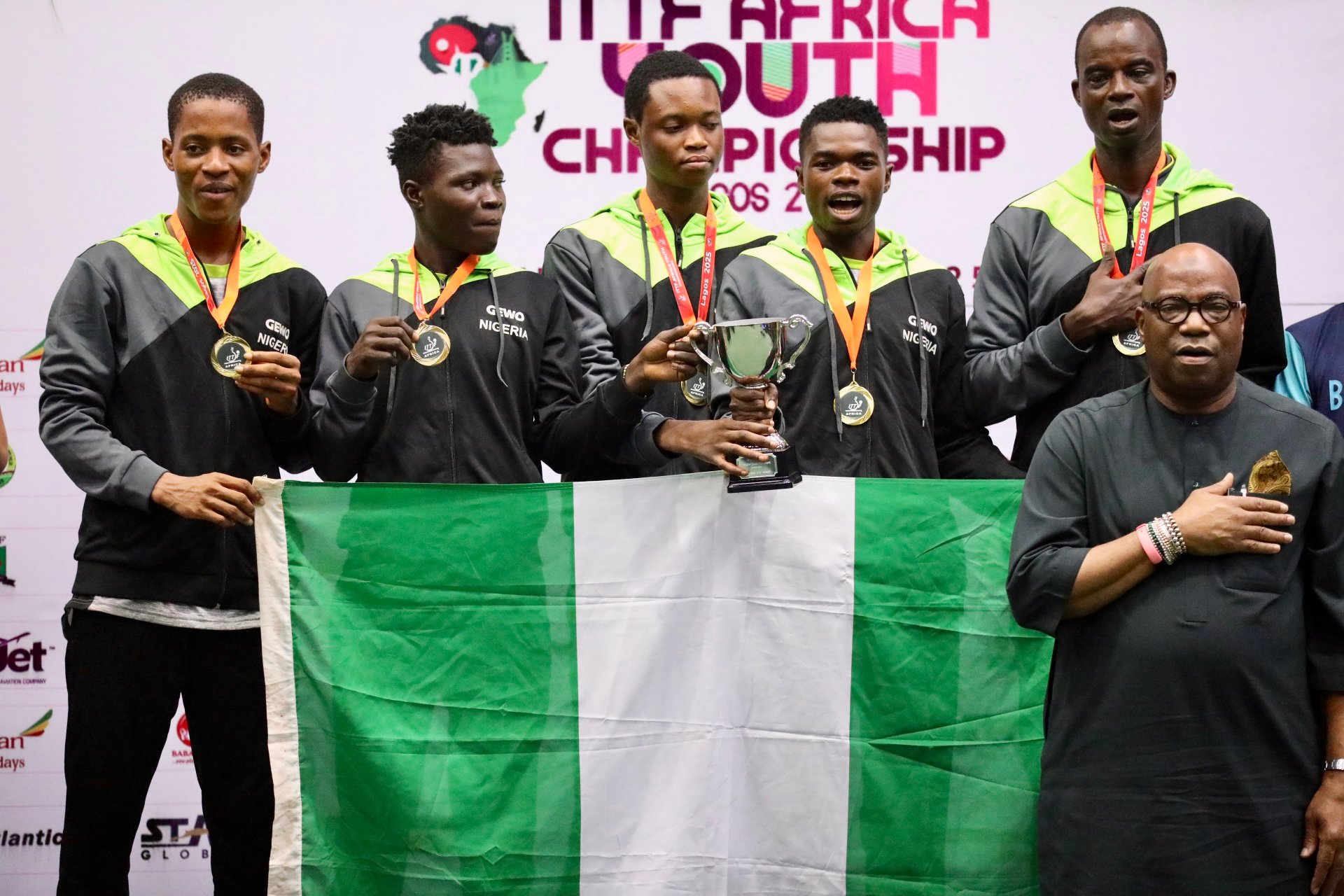 Nigeria claim boys’ U-15, U-19 gold medals at ITTF African Youth Championships