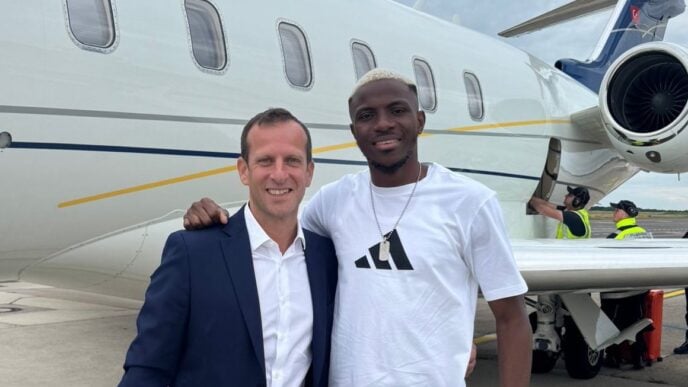 Victor Osimhen enroute to Turkey to seal his permanent transfer to Galatasaray