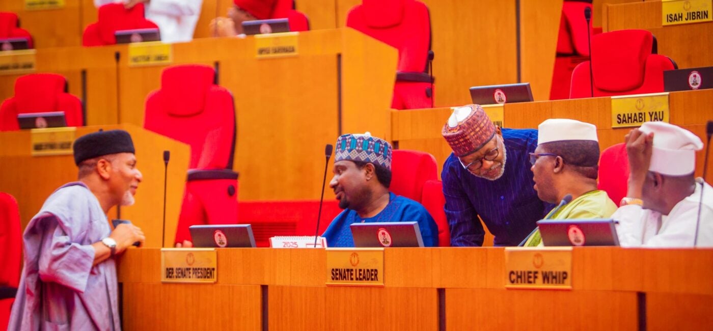 The Senate discussing laws