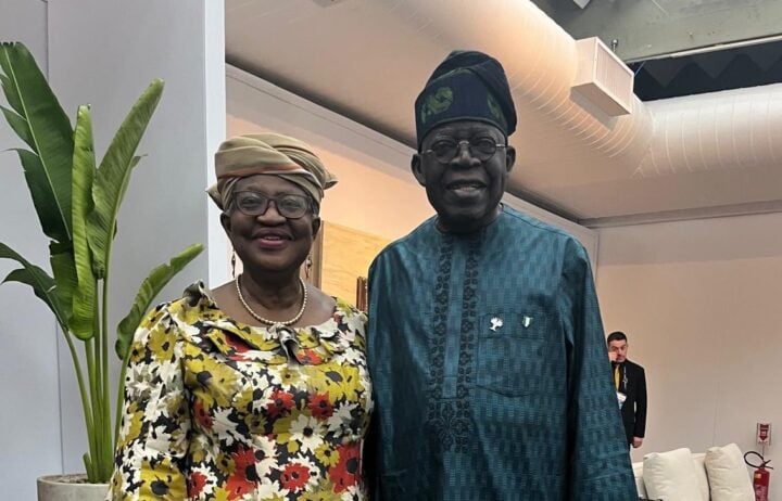 President Bola Tinubu and Ngozi Okonjo-Iweala