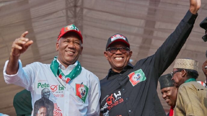Datti Ahmed and Peter Obi