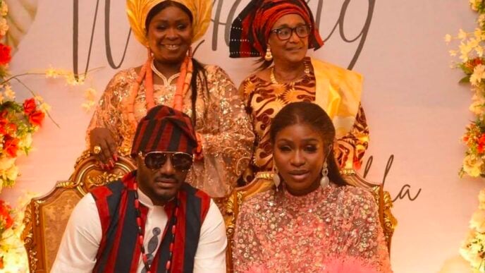 2baba and Natasha Osawaru's traditional wedding