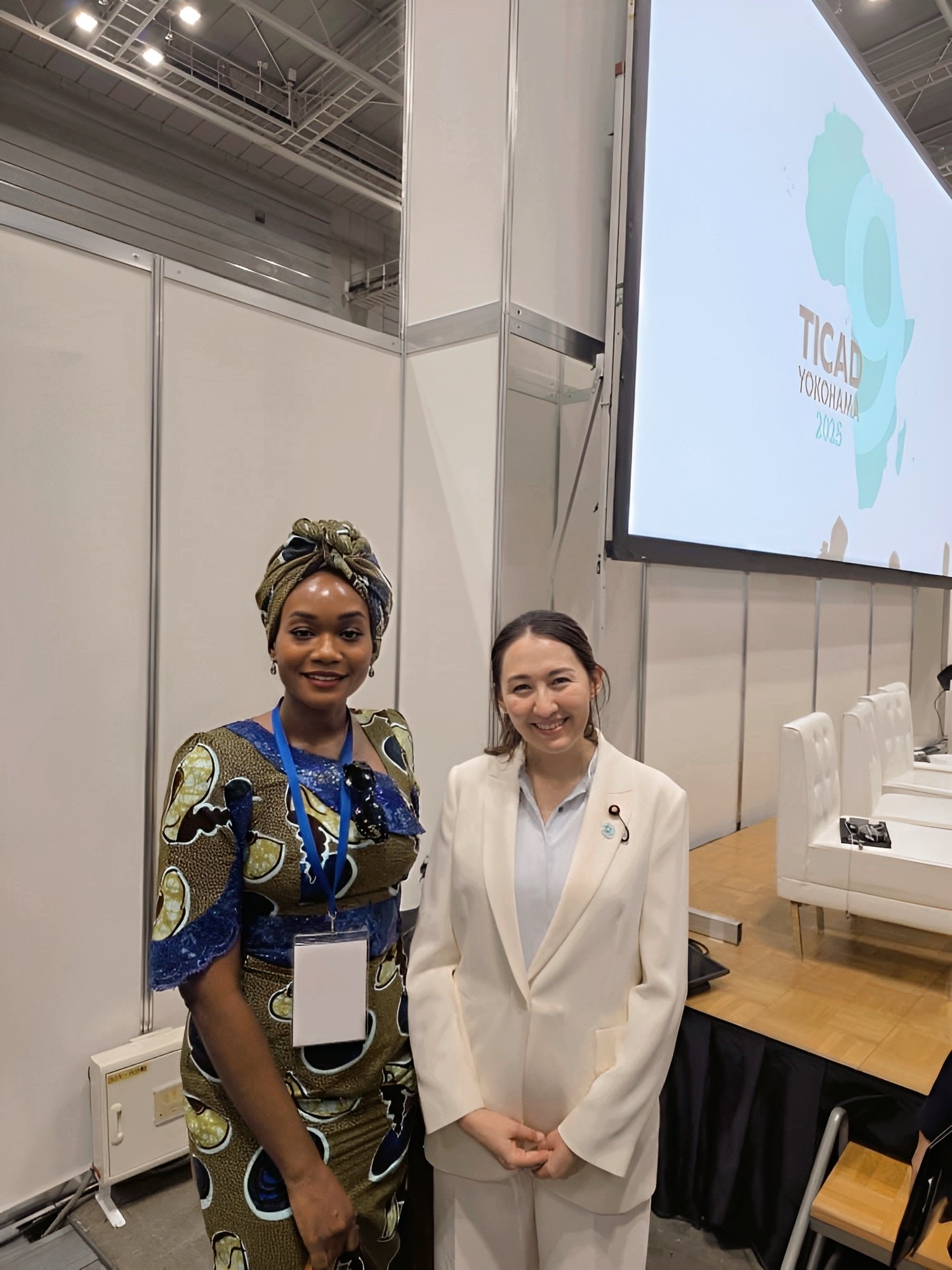 Osasu Igbinedion Ogwuche and Arfiya Eri, Japanese parliamentary vice-minister for foreign affairs in Yokohama