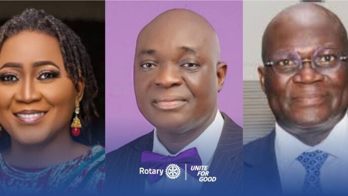 L-R: Nkechi Ali-Balogun, Lanre Adedoyin and Reuben Abati