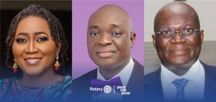 L-R: Nkechi Ali-Balogun, Lanre Adedoyin and Reuben Abati