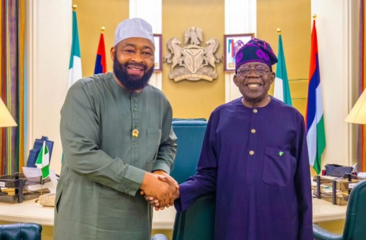 Umar Bago with President Tinubu at the State House in Abuja | File photo