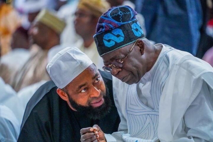 Umar Bago (left) with President Bola Tinubu