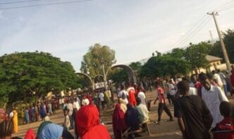 Sceenes from the Bauchi poly protest