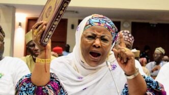 Muheeba Dankaka, former FCC chairperson, when she appeared before a house of representatives ad hoc committee on August 7, 2023 | Photo: Lucy Ladidi Ateko