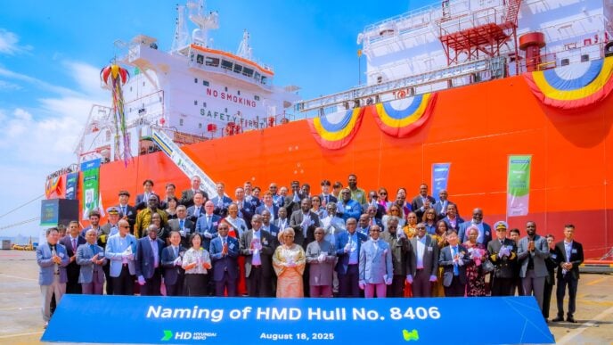 Tinubu inaugurates LPG vessel, says Nigeria will deliver sustainable energy beyond Africa