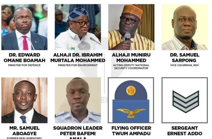 Victims of Ghana helicopter crash