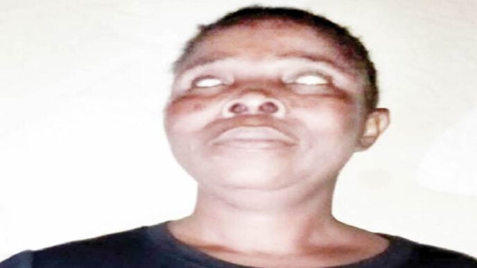 Blessing Omotola, a visually impaired woman