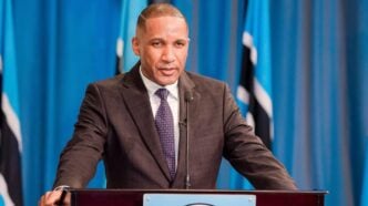 Duma Boko, president of Botswana