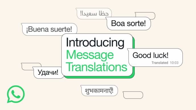 WhatsApp translation feature