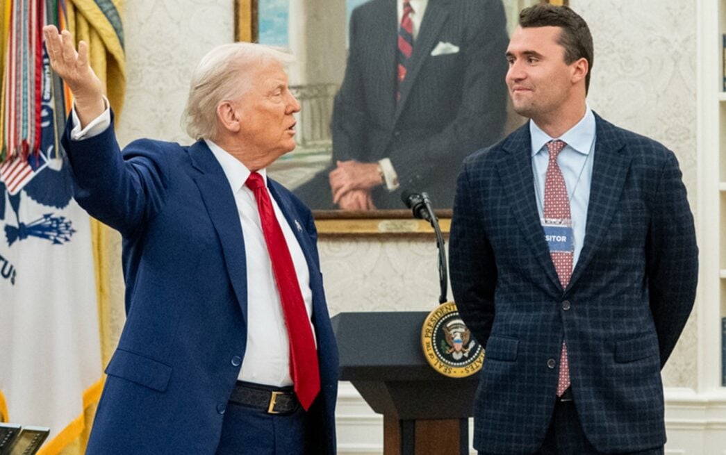 The late Kirk (R) with Trump at The White House | File photo