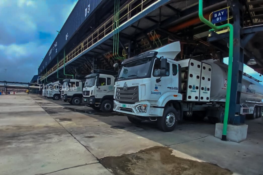 Dangote refinery's CNG trucks begin petrol loading ahead of nationwide distribution