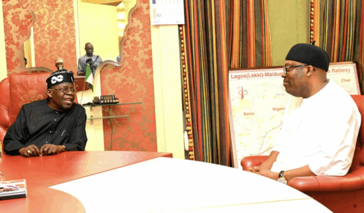 President Tinubu with Fubara at State House