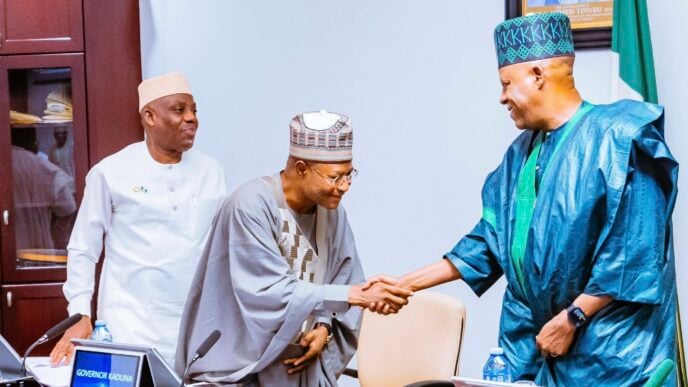 Vice-President Kashim Shettima and Uba Sani, governor of Kaduna state