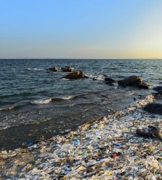 A file photo of offshore waste