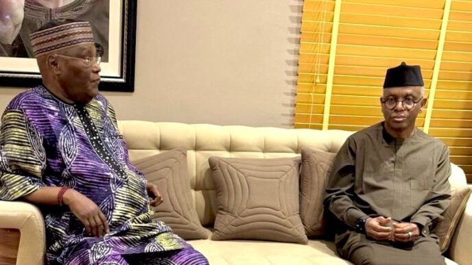 Former Vice-President Atiku Abubakar and Nasir el-Rufai