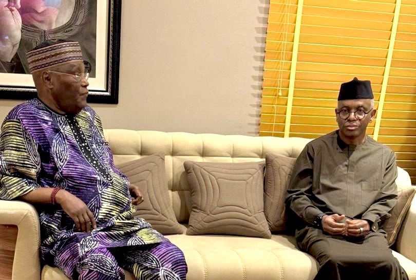 Former Vice-President Atiku Abubakar and Nasir el-Rufai