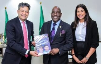Gbenga Komolafe and Barclays Bank officials