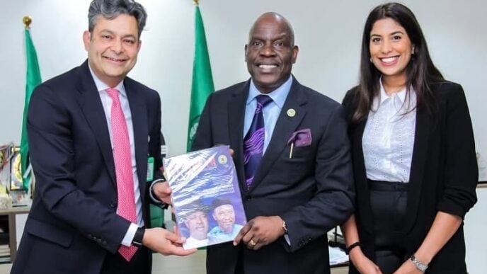 Gbenga Komolafe and Barclays Bank officials