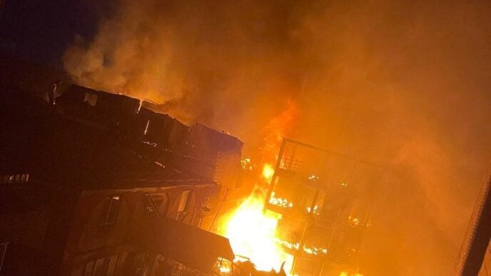 Lagos market fire incident