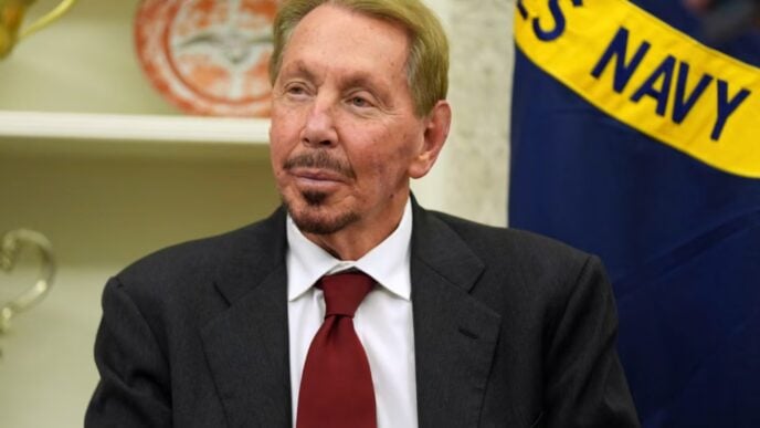 Larry Ellison, the chair and chief technology officer of Oracle and now the world's richest man