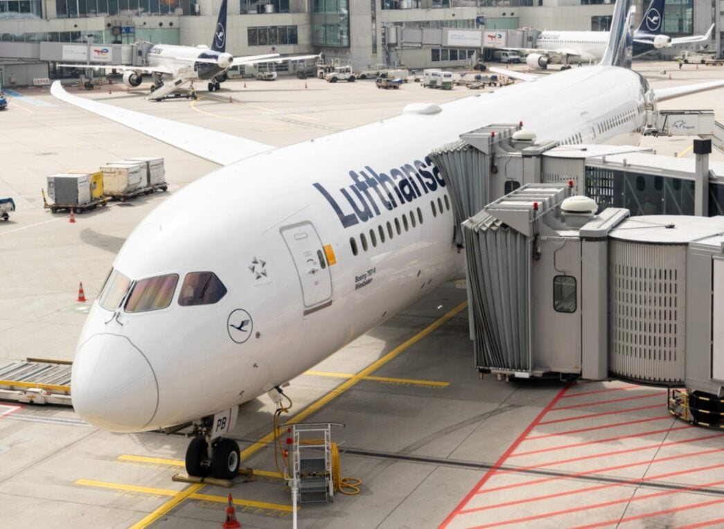 A Lufthansa airline plane