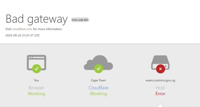 Customs' pre-exam portal for recruitment crashes due to 'high traffic'