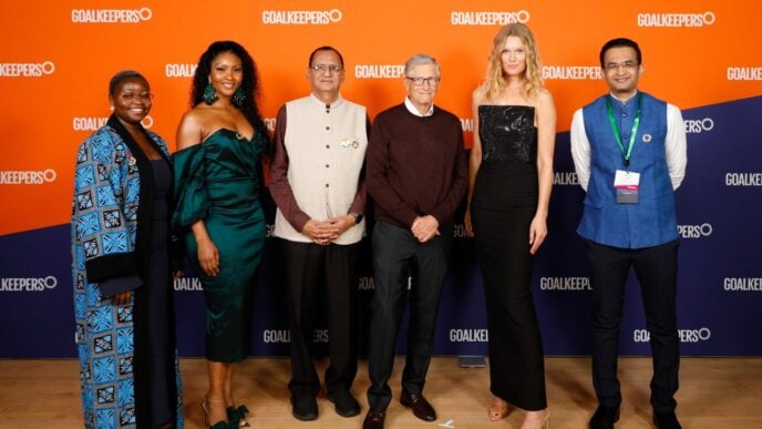 Osas Ighodaro and Bill Gates