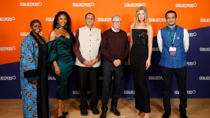 Osas Ighodaro and Bill Gates